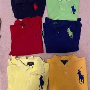 6 Ralph Lauren polos